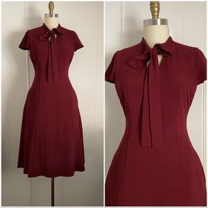 Eva Mendes Burgundy dress